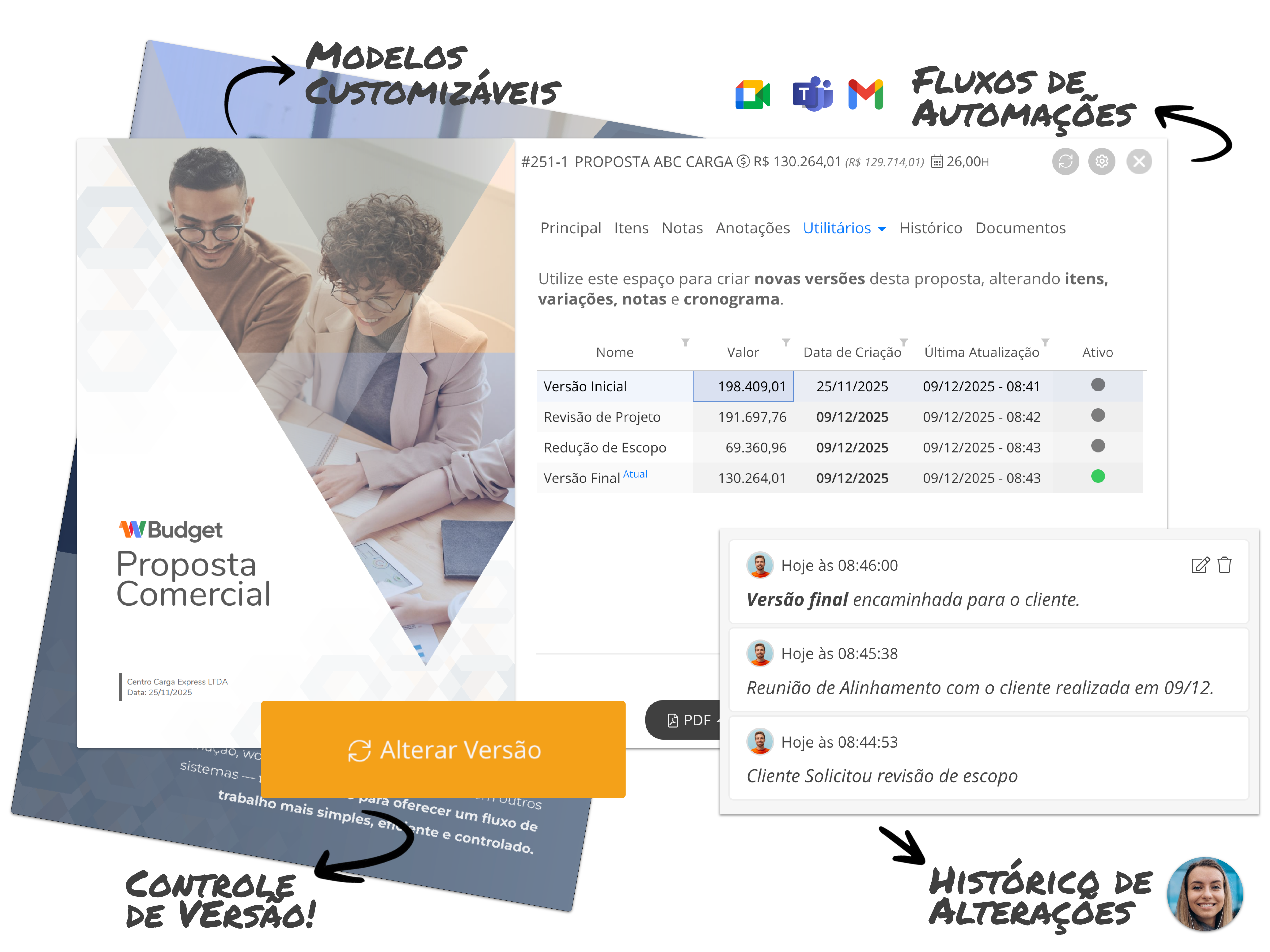 Controle de Versão de Propostas